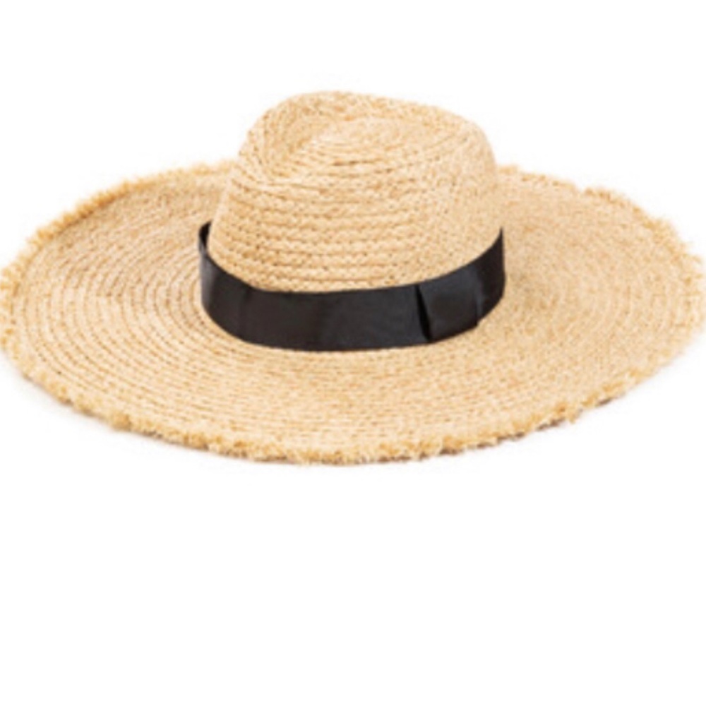 Raffia Straw Fringe Hat